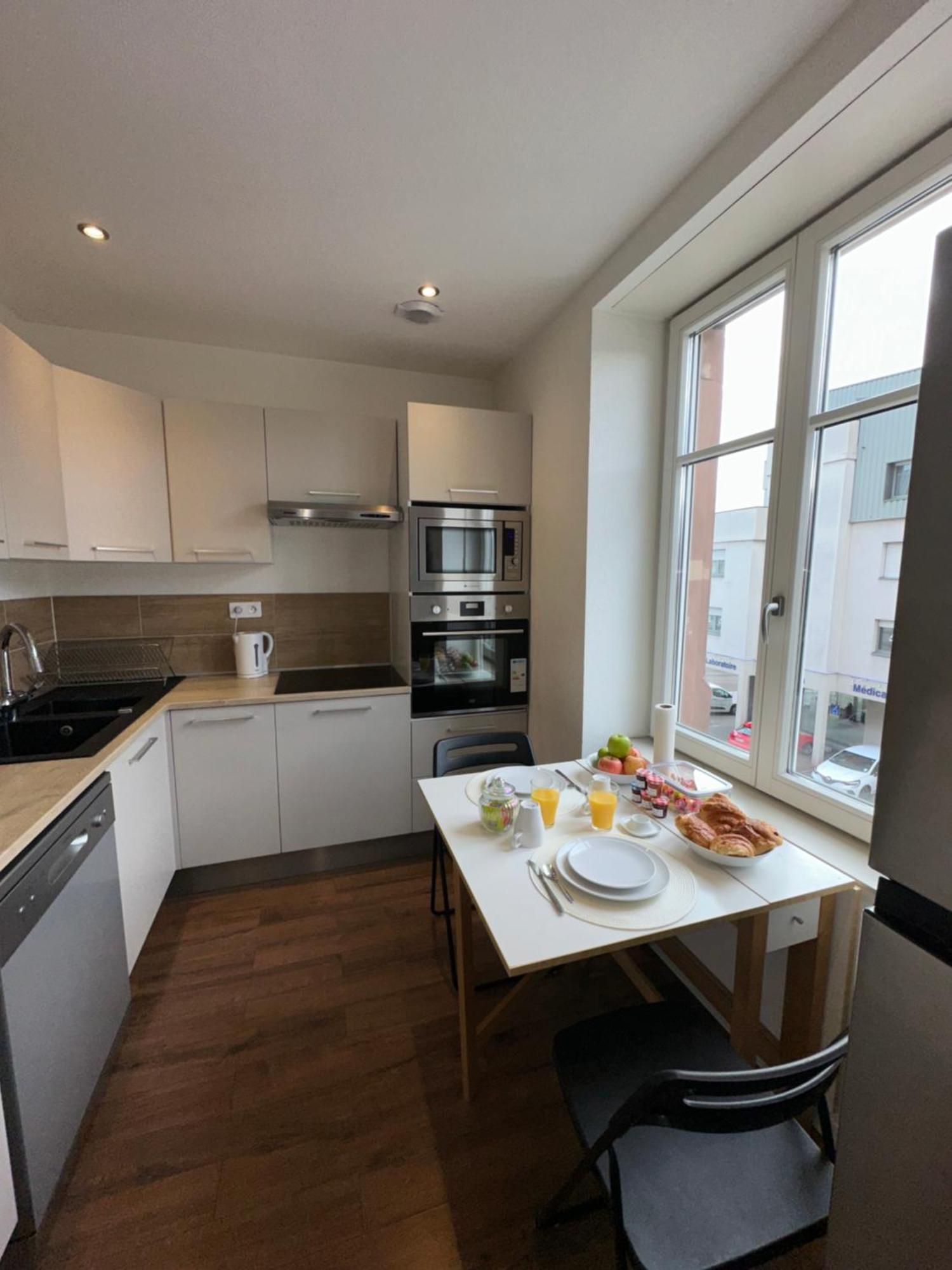 # Le 3 # Joli Appartement T3 Mulhouse Centre, Neuf, Calme Et Tout Equipe Exterior photo